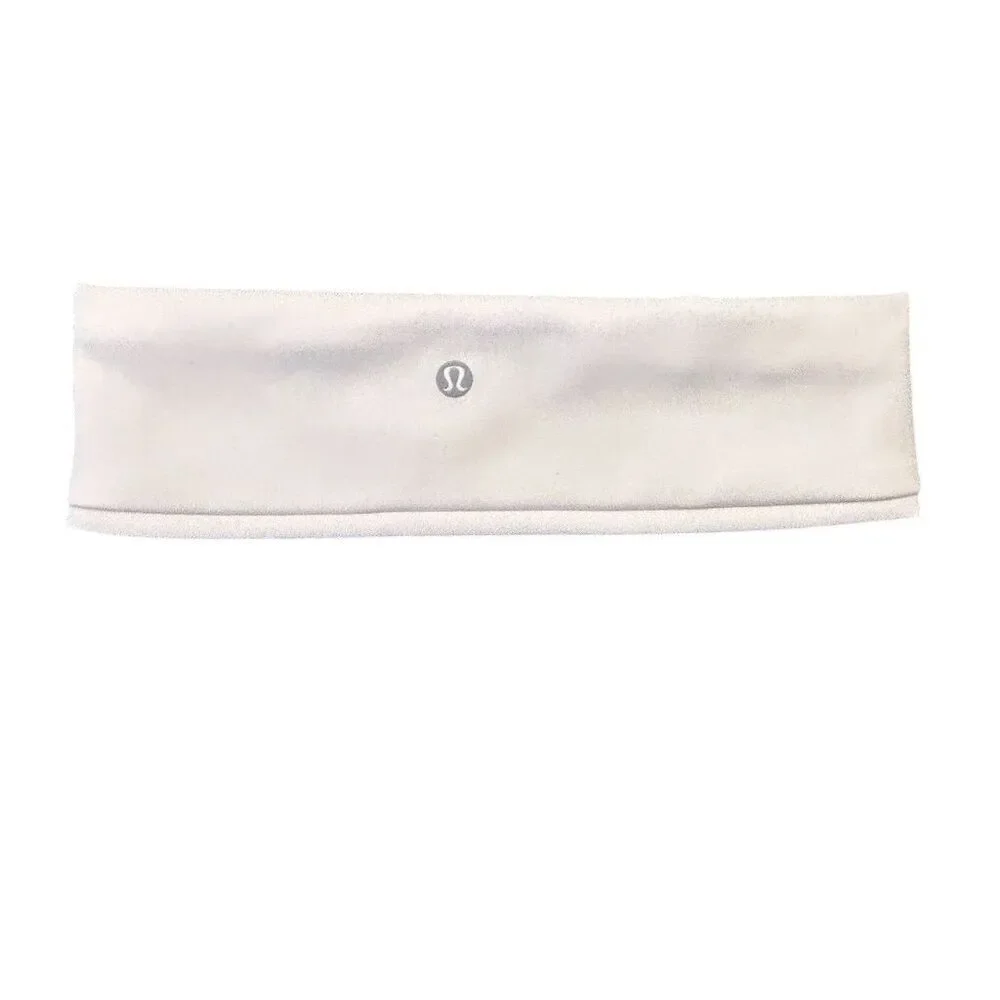 Lululemon Women's White Luxtreme Training‎ Headband Activewear